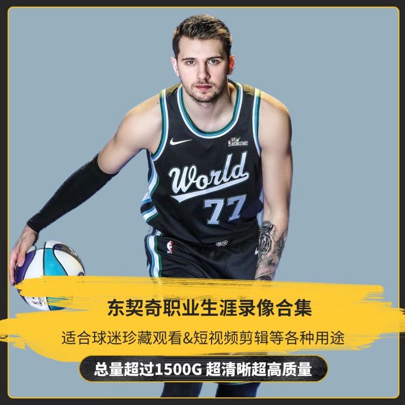 NBA球星东契奇职业生涯比赛视频录像抖音快手短视频剪辑视频