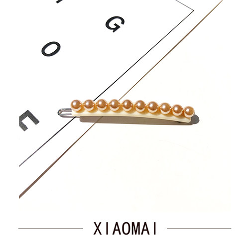 法国珍珠仙女头饰一字夹专柜同款