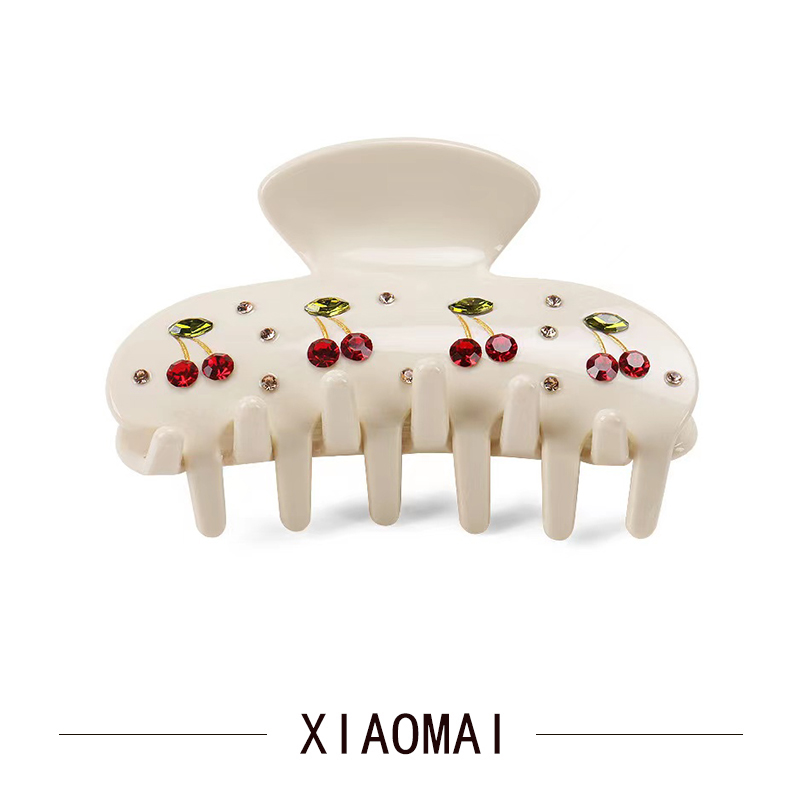 盘发抓夹醋酸樱桃鲨鱼夹