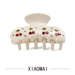 经典 博主推荐 美国大牌明星同款 jay樱桃抓夹 鲨鱼夹头饰 手工emi