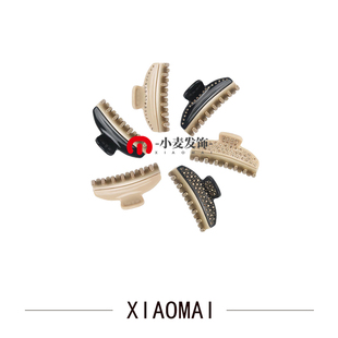 法国旺多姆金抓夹 法国品牌同款中大号7.5CM满钻半抓鲨鱼夹头饰