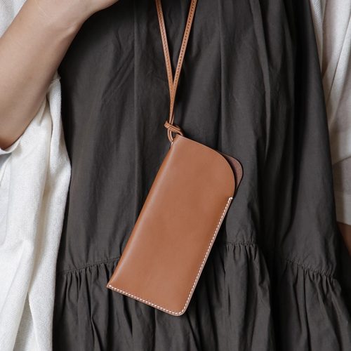 头层牛皮超薄便携眼镜套