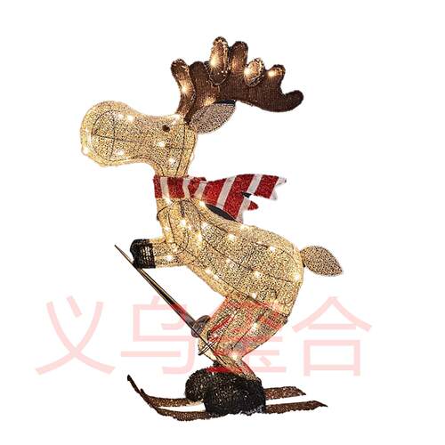 新品ChristmasDeerLightingHappy