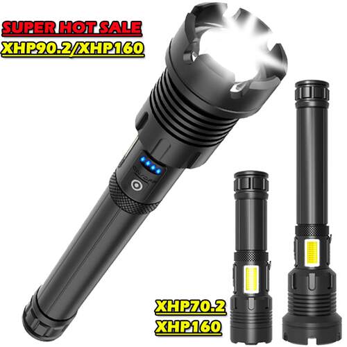 xhp160强光手电筒户外露营p90