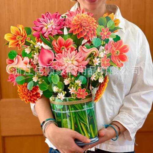 PopUpFlowerBouquetGreetingCard