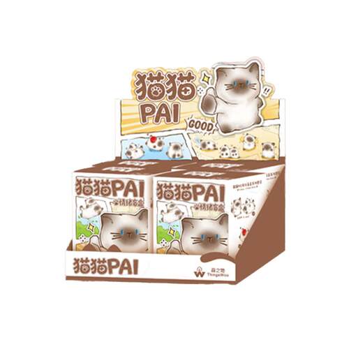 红热卖萌宠摆件猫猫PAI情绪潮流摆友件盲盒桌网可面装W1244-7饰品