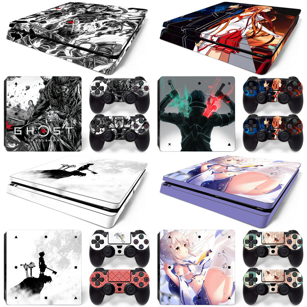 PS4 Slim 游戏机贴纸 skin sticker controller the last of us
