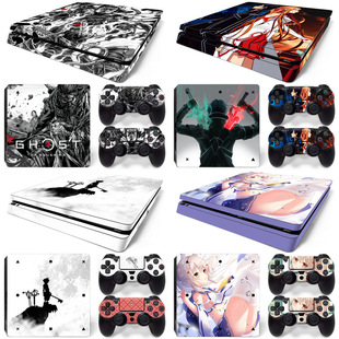 PS4 Slim 游戏机贴纸 skin sticker controller the last of us