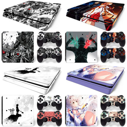 PS4 Slim 游戏机贴纸 skin sticker controller the last of us