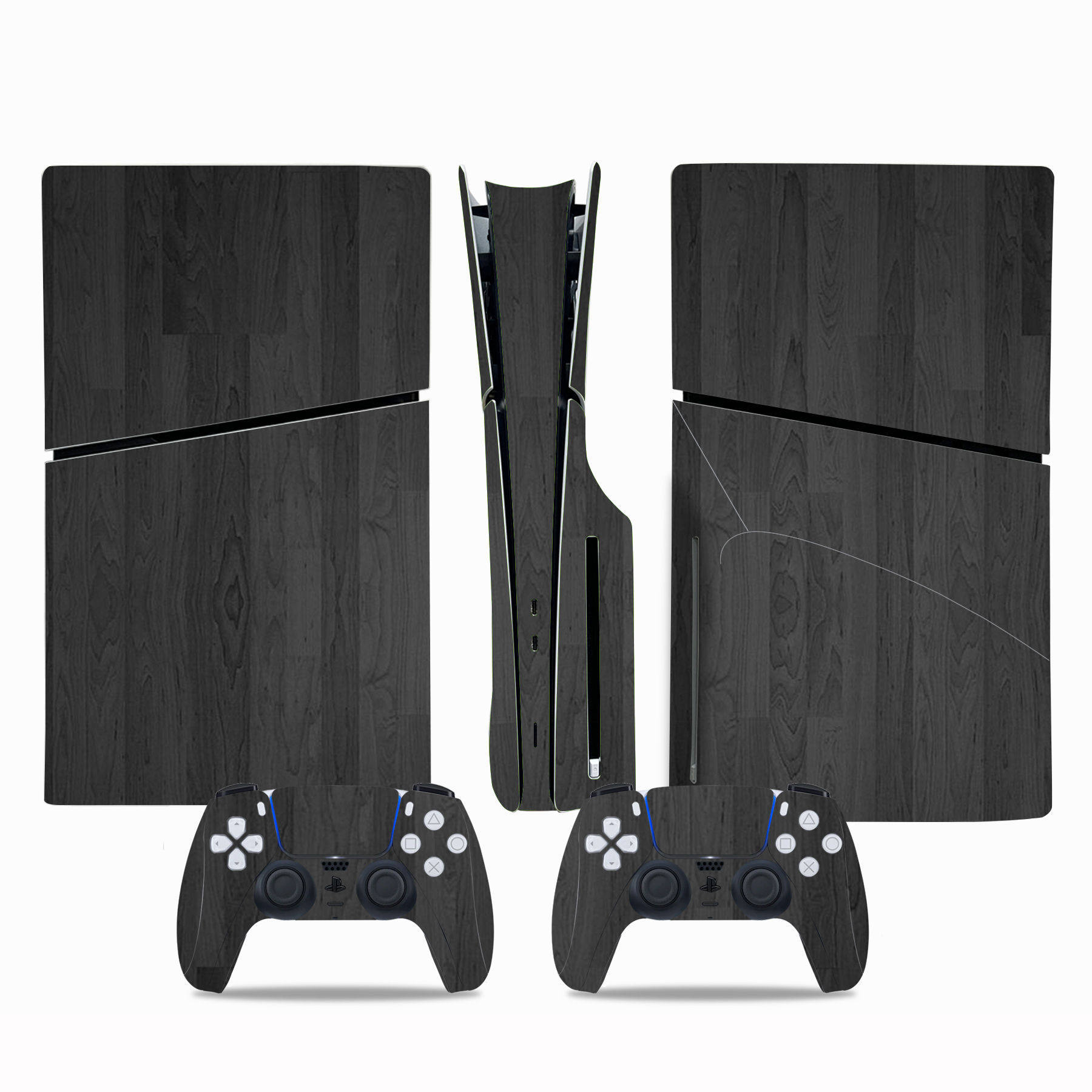 PS5 slim贴膜全身贴主机贴卡通膜 贴纸 保护贴纸全包彩膜木纹 - 实物图