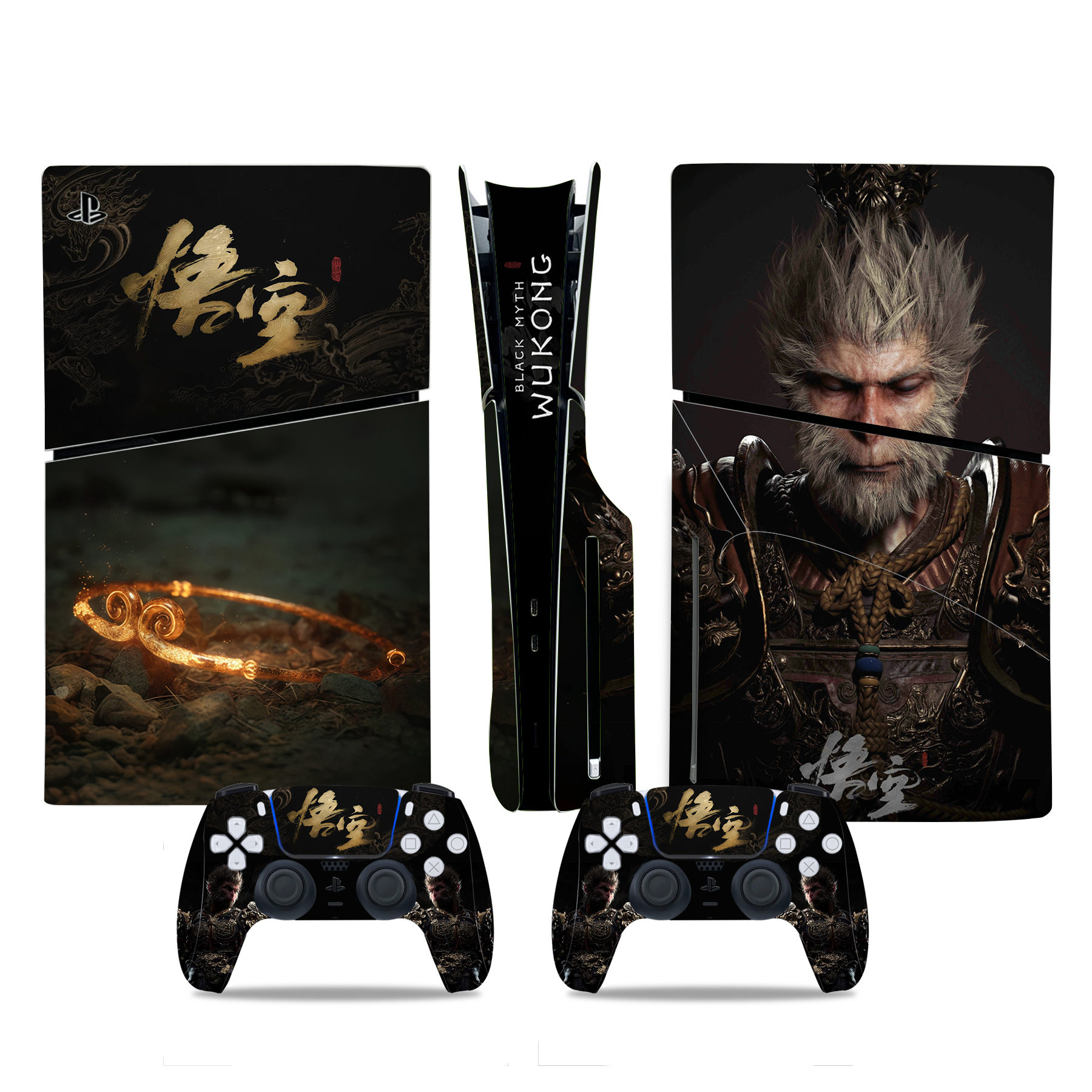 PS5slim贴纸新款PS5 slim贴纸游戏机贴纸slim贴膜蜘蛛侠黑悟空贴