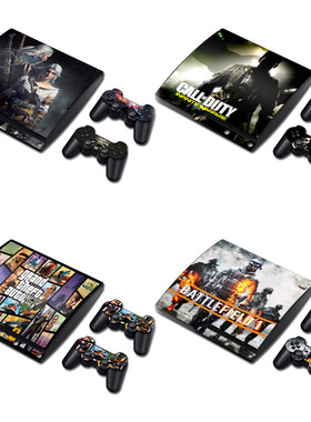 PS3 SLIM薄机 游戏机贴纸 火影忍者 动漫磨砂彩膜skin sticker