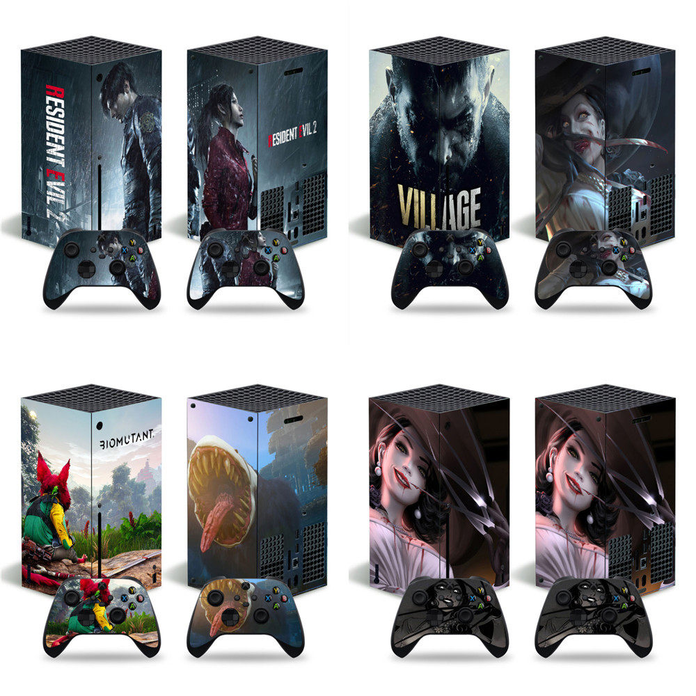 xbox series x游戏机全主机贴纸 Resident Evil Village生化变种图片