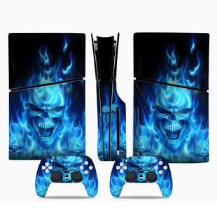 PS5 slim游戏机全身贴纸PS5 slim主机贴膜起泡带导气槽贴膜