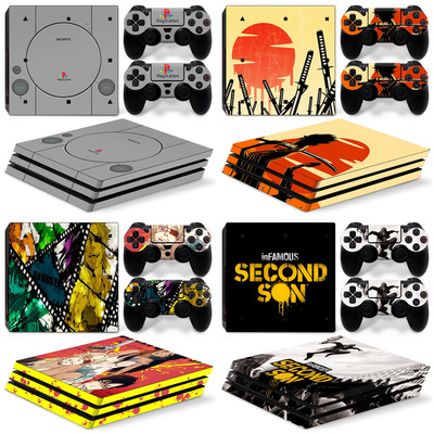 PS4 Pro游戏机主机全身彩贴 终幻想 Final Fantasy VII卡通彩膜