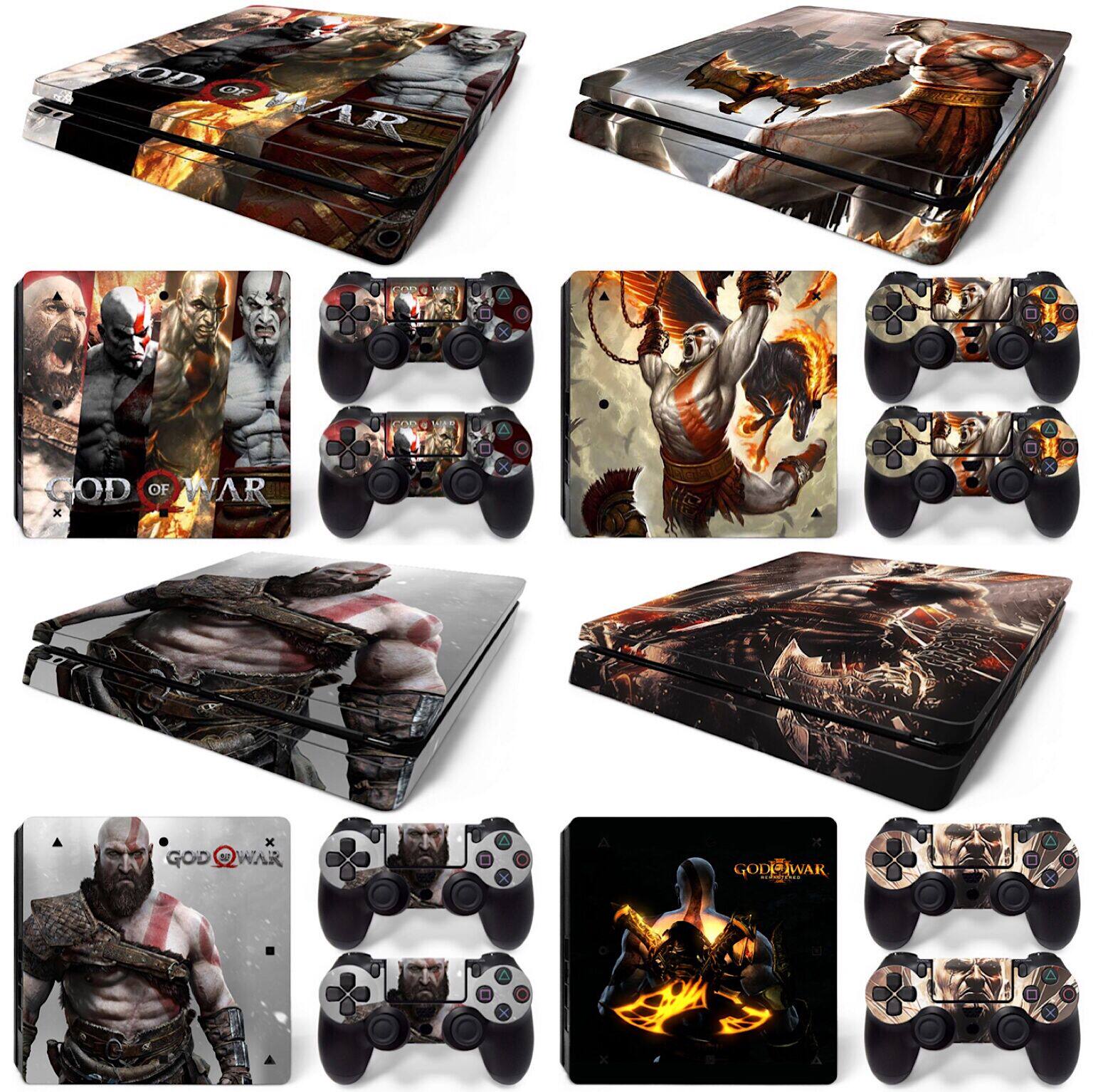 战神ps4贴纸PS4Slim贴膜图片