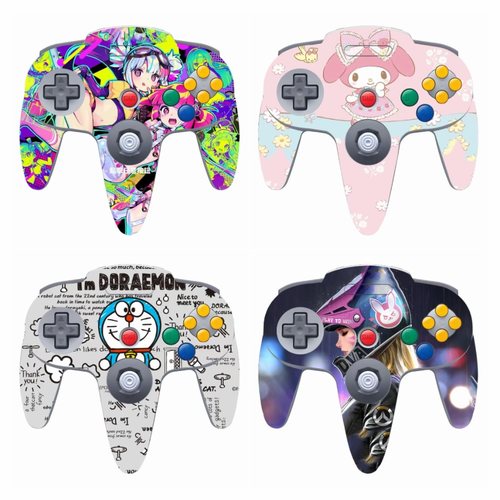适用于任天堂N64手柄贴纸n64手柄controller痛贴有线游戏手柄贴膜