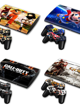 ps3 super slim 4000游戏机贴纸酷炫个性游戏机保护膜手柄贴纸膜