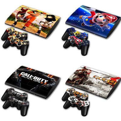 ps3 super slim 4000游戏机贴纸酷炫个性游戏机保护膜手柄贴纸膜