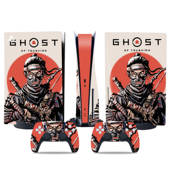PS5光驱版 Tsushima手柄贴膜 游戏机全身贴纸 对马岛之魂Ghost