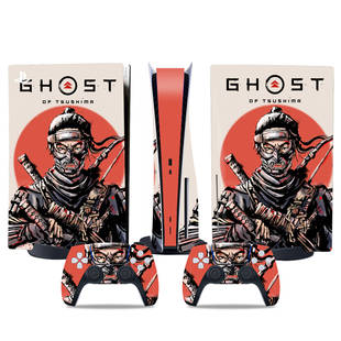 PS5光驱版游戏机全身贴纸 对马岛之魂Ghost of Tsushima手柄贴膜
