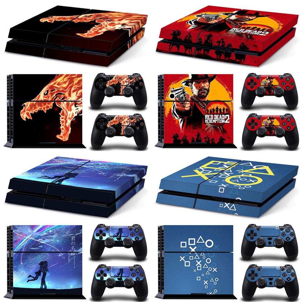 PS4 游戏机贴纸 Red dead redemption 2 创意保护膜手柄贴