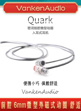 水月雨夸克微动圈音乐睡眠耳机有线带麦typec游戏HiFi线控QUARKS