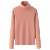 大码 柔软摇粒绒打底衫 女双面绒高领秋冬套头抓绒纯色T恤长袖 保暖