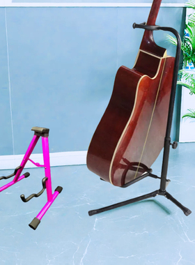吉他架挂吉他架子立式家用落地 琵琶贝斯中阮 吉它支架A型地架木