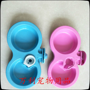 狗碗 猫碗宠物挂碗用品狗盆猫盆自动饮水双碗大型犬狗食盆猫食盆