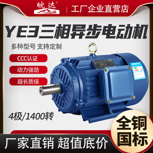 18.5 55kw全铜国标大功率电机 三相异步电动机4极380千瓦11
