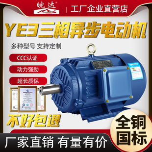 1.5 三相异步电动机1.1 2.2 7.5KW380v全铜电机千瓦马达 5.5