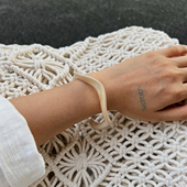 不规则圆形波浪树脂手镯女 小众设计网红ins风手环 2025夏新潮时尚