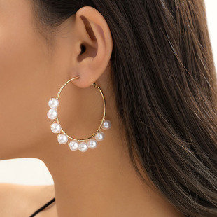 6对一套蝴蝶仿珍珠耳钉套装 欧美2026春季新小众设计旅拍耳饰组合