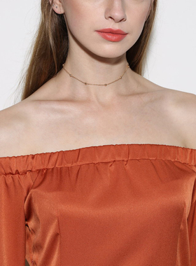 欧美choker简约脖子单层细款饰品