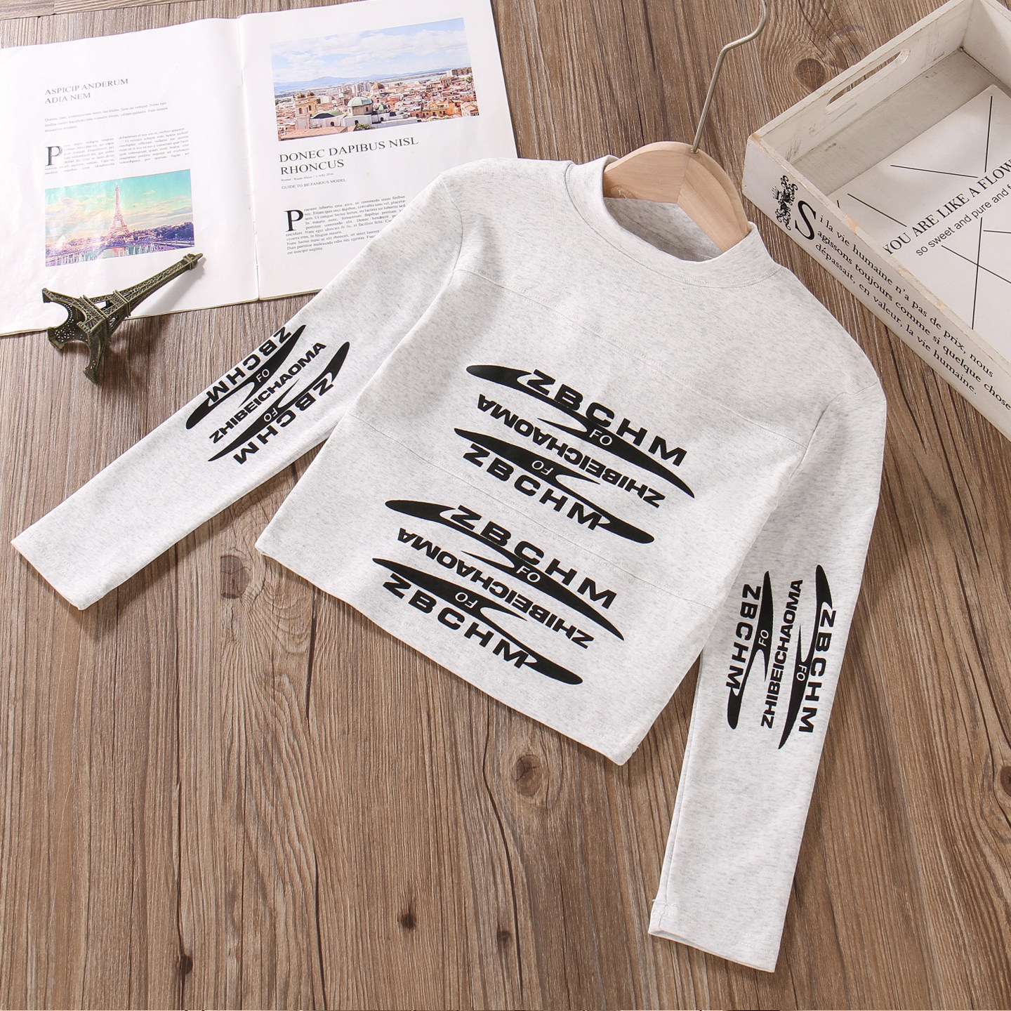 又酷又飒的女童上衣春秋装潮酷短款修身纯棉儿童灰色辣妹长袖t恤,童装/婴儿装/亲子装,T恤,淘宝优惠券,粉丝福利购,淘宝优惠卷