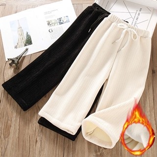 清仓~女童阔腿裤加绒秋冬季加厚一体绒儿童黑色雪尼尔裤子,童装/婴儿装/亲子装,裤子,淘宝优惠券,粉丝福利购,淘宝优惠卷