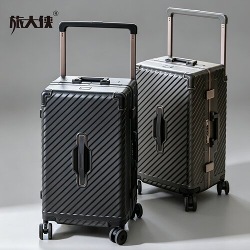 铝合金窄框TSA护角五轮宽拉杆箱
