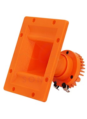 8欧25瓦HP6500钕磁高音喇叭25芯钛膜燕子屋强磁防水扬声器黑橙色