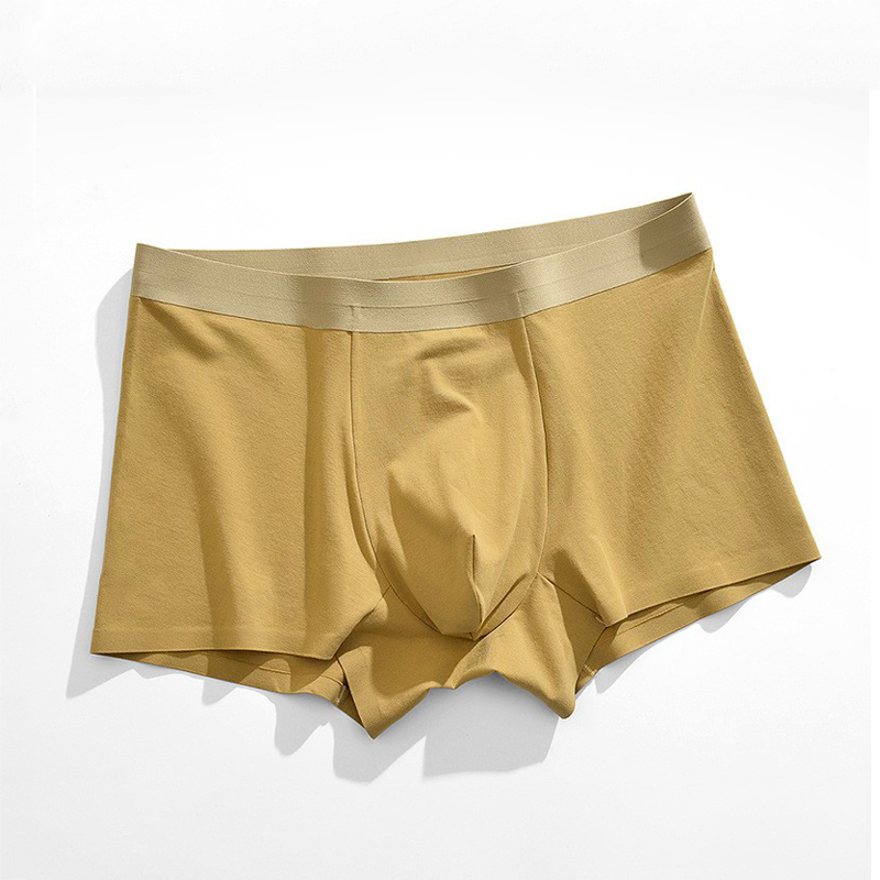 1条装高端男纯棉内裤平角四角裤