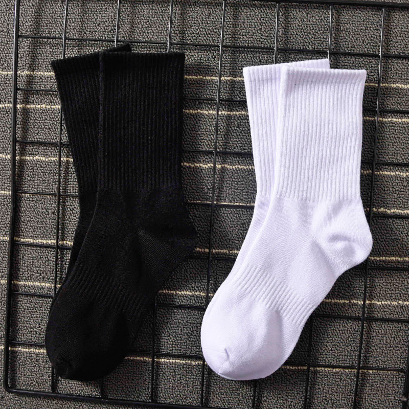 4双 纯棉男士长筒袜2021秋冬季新款工装裤长袜工业黑色白色高帮袜,女士内衣/男士内衣/家居服,长筒袜,淘宝优惠券,粉丝福利购,淘宝优惠卷