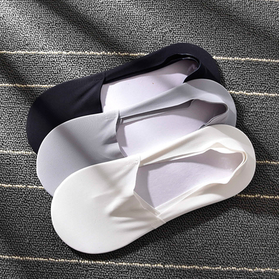 夏季冰丝防滑船袜男隐形袜