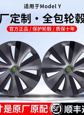 适用于特斯拉ModelY暴风款轮毂盖改装19寸轮毂盖包边个性款轮毂盖