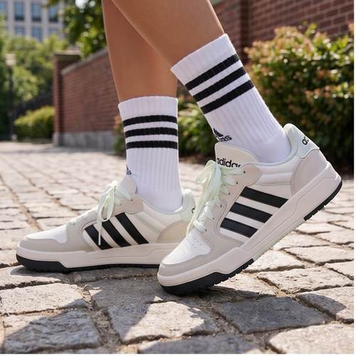 adidas阿迪达斯复古运动风低帮板鞋男女小白鞋休闲鞋JI2546