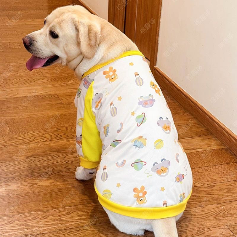 大型犬双面加厚护肘服加绒秋冬可爱护关节拉布拉多金毛护膝狗衣服