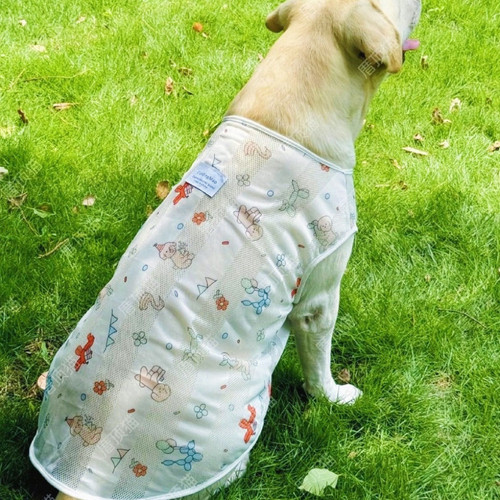 狗狗衣服夏季大型犬薄款网眼衣服金毛拉布拉多边牧防掉毛大狗衣服