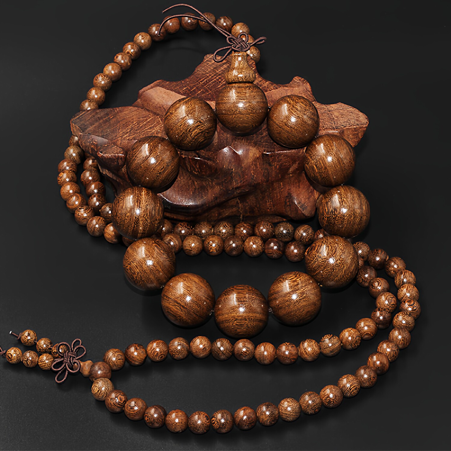 正品金丝檀木沉水20精工手串8mm108颗男女情侣款手链饰品厂家直销