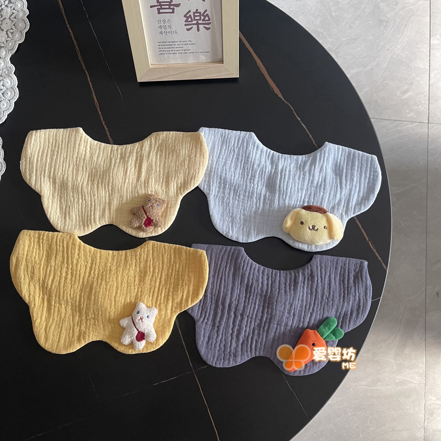 ins韩版婴儿围嘴纯棉纱布宝宝口水巾新生儿可爱围兜a类纯棉柔软,婴童用品,小围嘴,淘宝优惠券,粉丝福利购,淘宝优惠卷