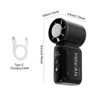 Portable Handheld Mini Fan with LED Display USB Rechargeable thumbnail 6