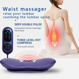 Electric Lumbar Traction Device 3-Level Vibration Massager